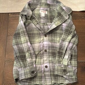 2T Plaid button down shirt